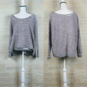 Free People Oversized Inside Out Striped Sweater